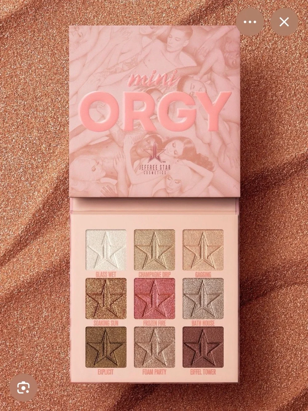 NIB Jeffree Star Cosmetics Mini Orgy Eyeshadow Palette